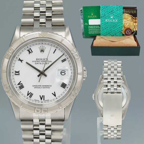 Rolex Datejust White Gold Men's Watch with Box - Picture 1 of 6